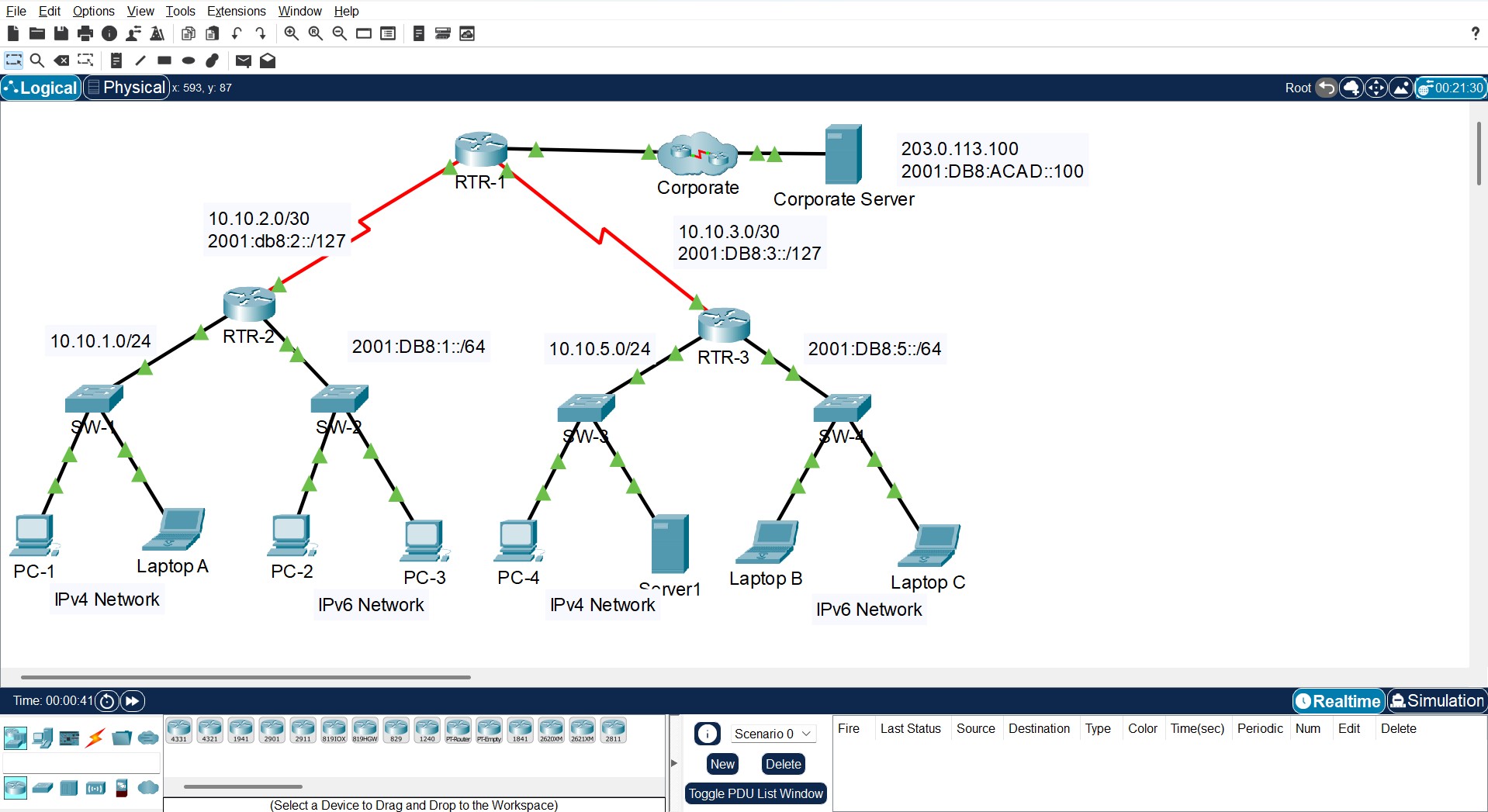 Screenshot of MySQL workbench