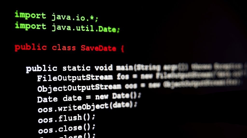 Java development stock image